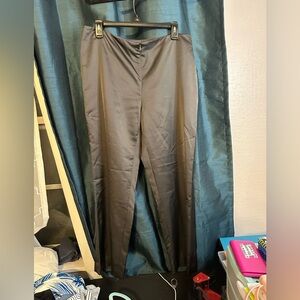 Doncaster Charcoal Dress Pants for Women. straight Leg. Zips in front